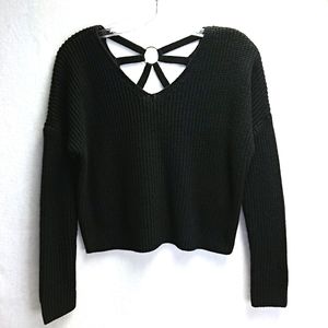 Black Ardene cropped sweater